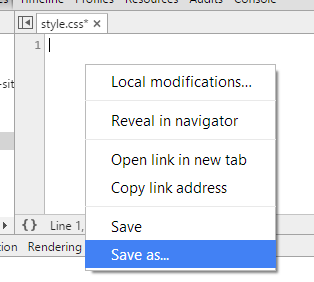 Saving changes from dev tools to a local file